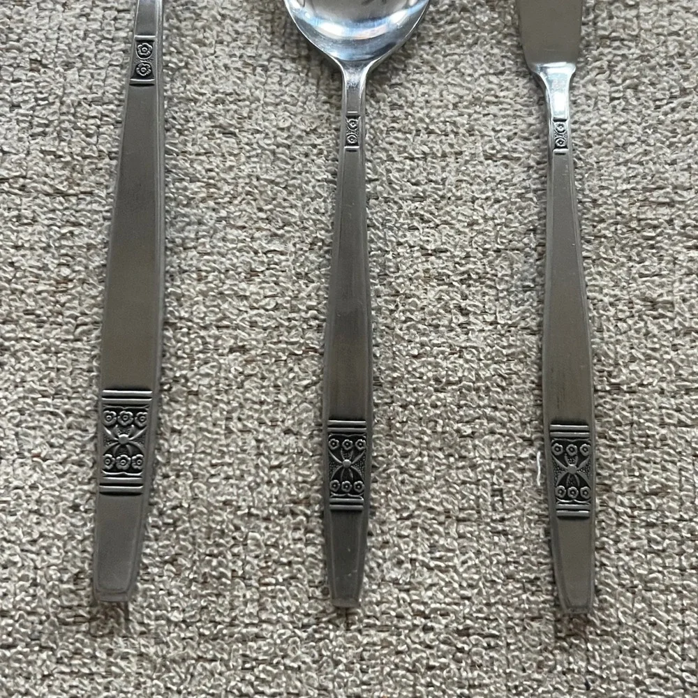 Vintage Madeira Japan Stainless Steel Flatware 3 Piece Set Serving Pieces MCM